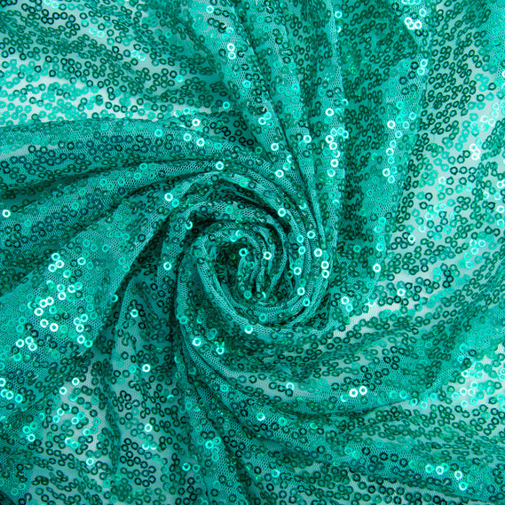 Ткань сетка с пайетками св/бірюза, фото 1 Ткань сетка с пайетками св/бірюза, фото 1