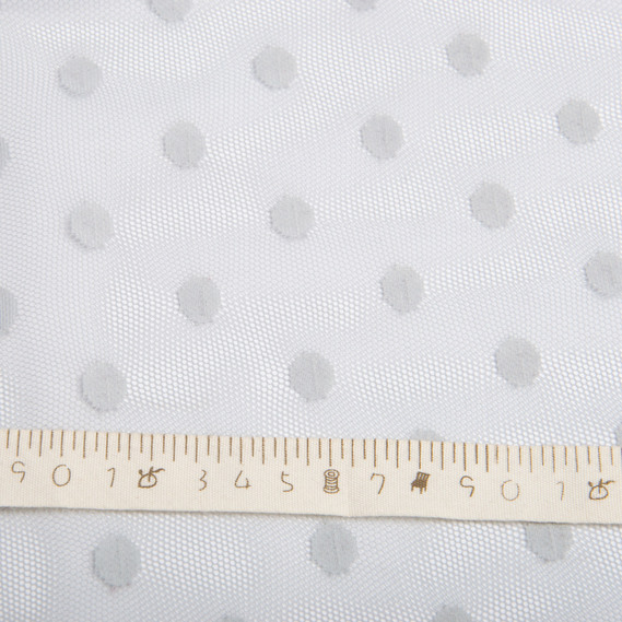 Ткань сетка Французский Горох сіро/блак, фото 4