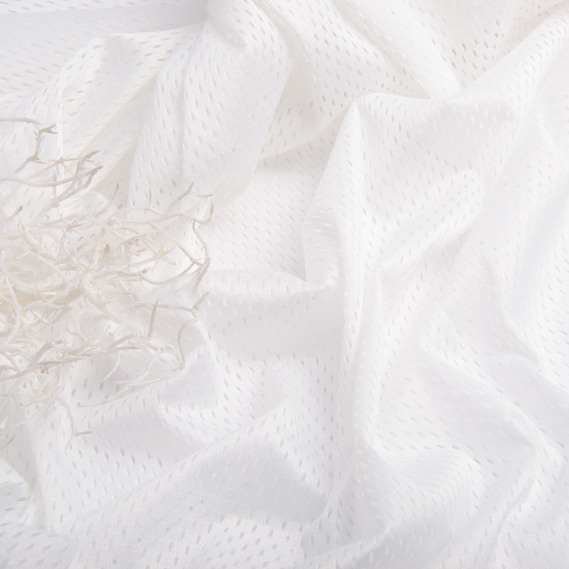 Тканина сітка підкладкова V-1002 біла, фото 3