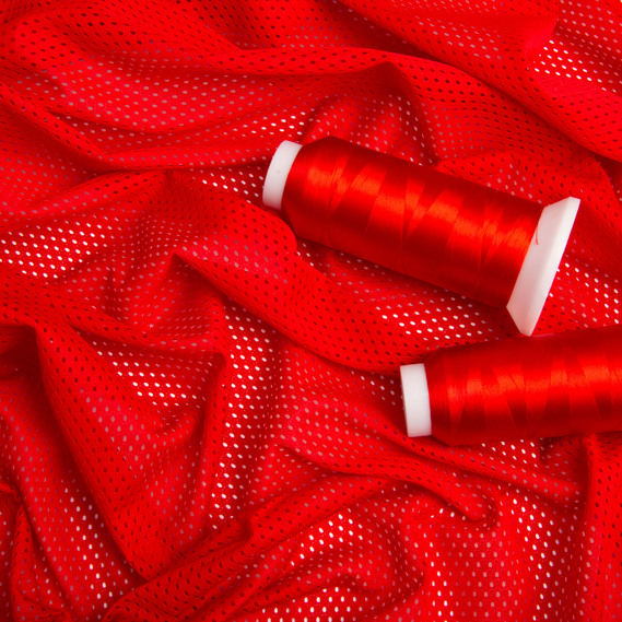 Mesh lining fabric V-6 червона, фото 3