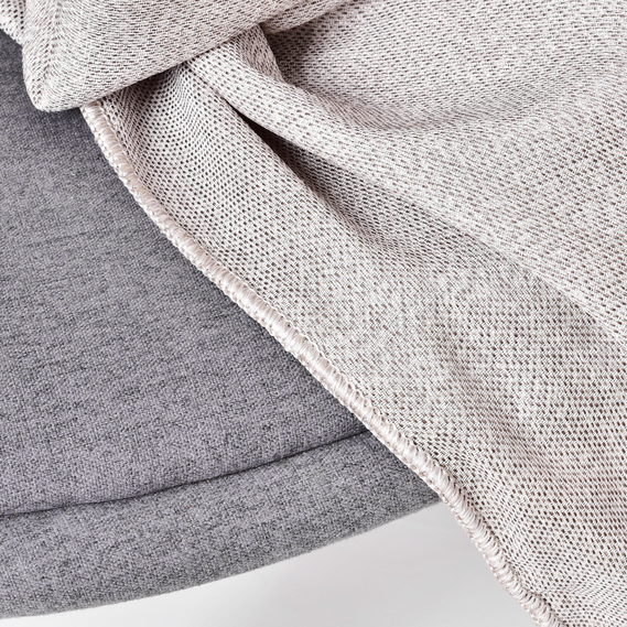 Ткань тюль рогожка с вышивкой Luiza сіра, фото 6 Ткань тюль рогожка с вышивкой Luiza сіра, фото 6