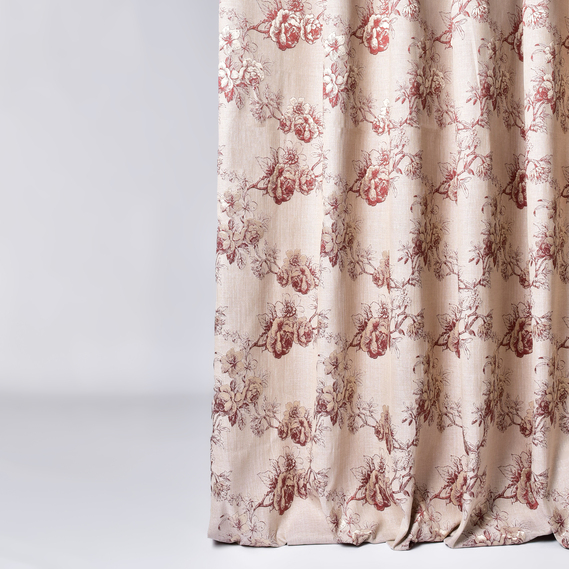 Ткань портьерная Фонлук V-8 теракот, фото 1