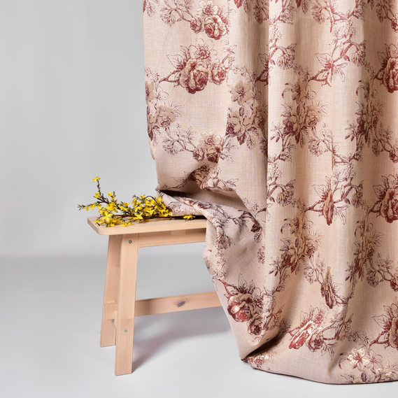 Ткань портьерная Фонлук V-8 теракот, фото 2