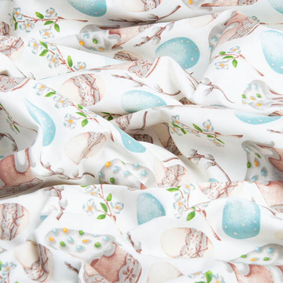 The decorative fabric Freedom tablecloth великдень м`ята, фото 2