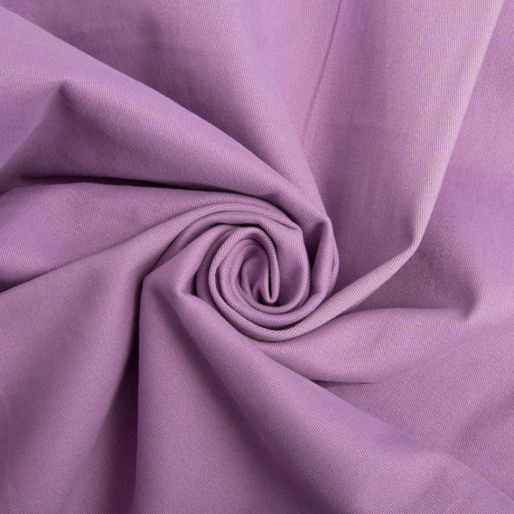 Тканина однотонна котон джинс стрейч ліловий, фото 1