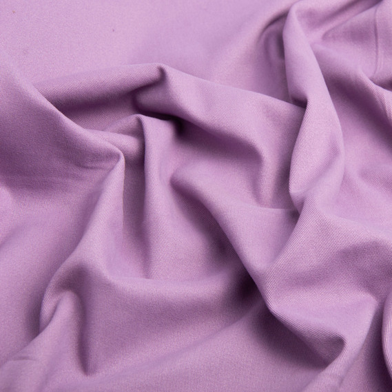 Тканина однотонна котон джинс стрейч ліловий, фото 2