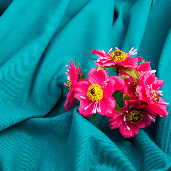 Cotton jeans AT-27219 page monophonic мор хвиля, фото 3