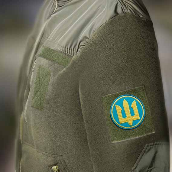 Set of chevrons 2 pcs on Velcro Marine Corps Trident round yellow-blue 8 cm, фото 5 Set of chevrons 2 pcs on Velcro Marine Corps Trident round yellow-blue 8 cm, фото 5