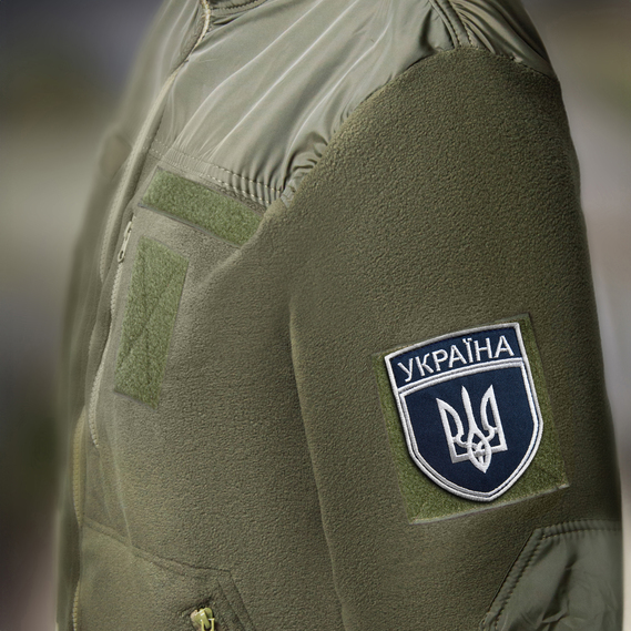 Набор шевронов 2 шт на липучке Укрзалізниця Україна 7х9 см рамка серебро, фото 7