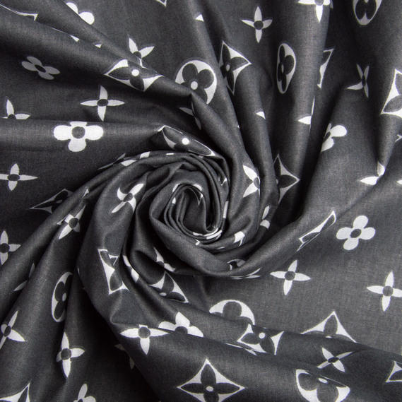 Ranfors calico fabric for bedclothes 2.4 m LV комп чорний, фото 1