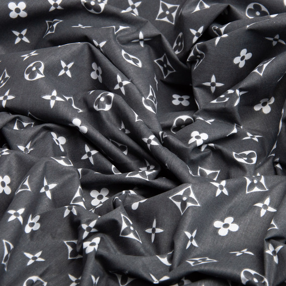 Ranfors calico fabric for bedclothes 2.4 m LV комп чорний, фото 2