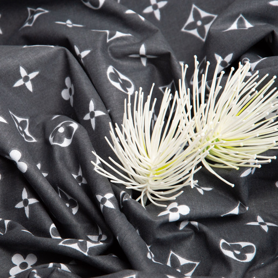 Ranfors calico fabric for bedclothes 2.4 m LV комп чорний, фото 3