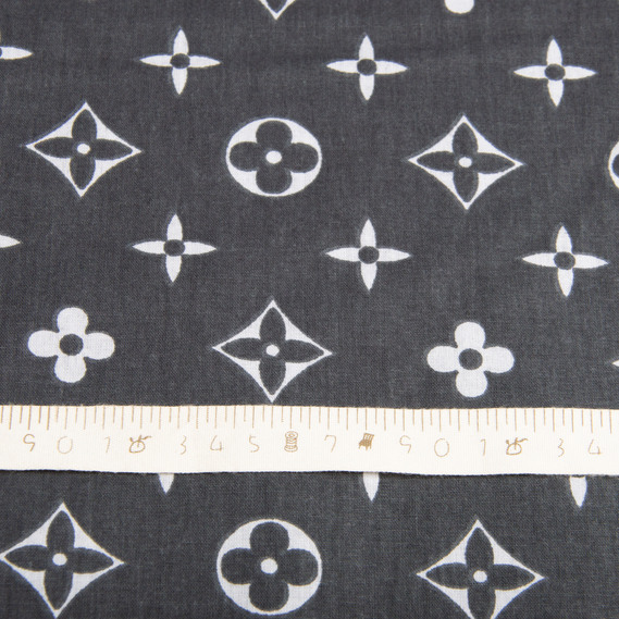 Ranfors calico fabric for bedclothes 2.4 m LV комп чорний, фото 4