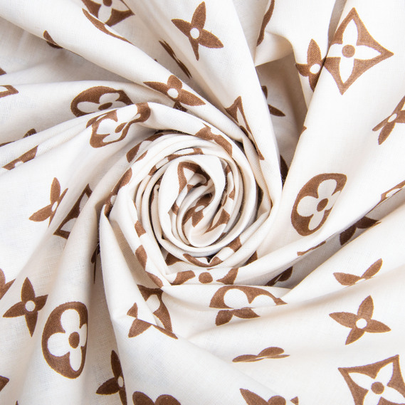 Тканина бязь ранфорс для постільної білизни 2,4 м LV комп беж, фото 1