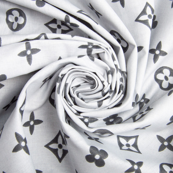 Тканина бязь ранфорс для постільної білизни 2,4 м LV комп сірий, фото 1 Тканина бязь ранфорс для постільної білизни 2,4 м LV комп сірий, фото 1