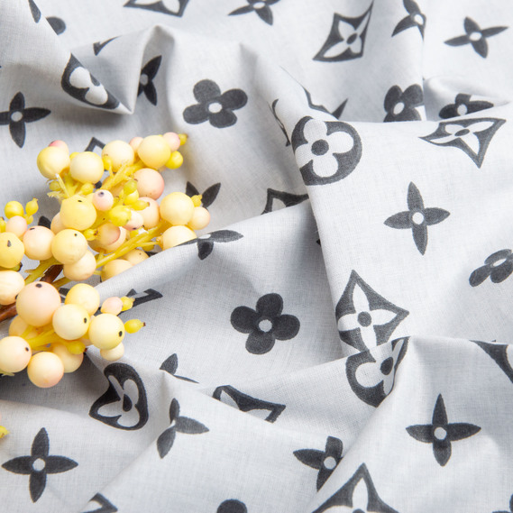 Тканина бязь ранфорс для постільної білизни 2,4 м LV комп сірий, фото 3 Тканина бязь ранфорс для постільної білизни 2,4 м LV комп сірий, фото 3