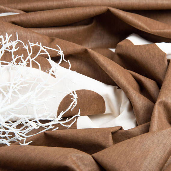 Ranfors calico fabric for bedclothes 2.4 m LV шоколад, фото 4