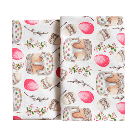 Скатерть 170х260 см пасхальная с водоотталкивающей пропиткой IDEIA праздничная хлопок Пасха великдень пудра, фото 7 Скатерть 170х260 см пасхальная с водоотталкивающей пропиткой IDEIA праздничная хлопок Пасха великдень пудра, фото 7