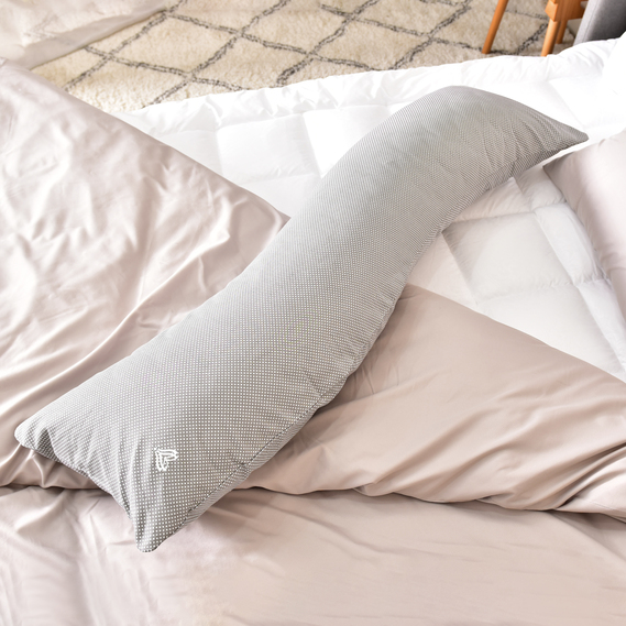 Pillowcase S-Form TM IDEIA 40х130 см горошок на сірому, фото 9