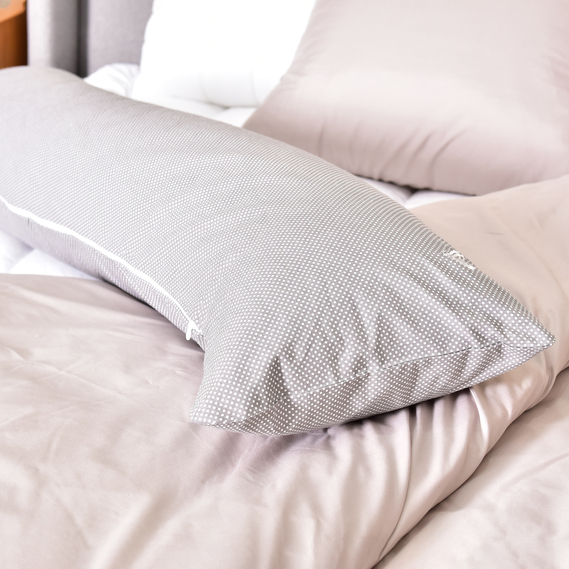 Pillowcase S-Form TM IDEIA 40х130 см горошок на сірому, фото 10