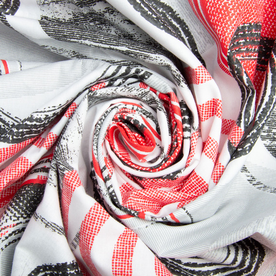 Тканина бязь ранфорс для постільної білизни, бавовна, 130 гр/м2, 240 см 7243 v-42 Кола червоні, фото 1 Тканина бязь ранфорс для постільної білизни, бавовна, 130 гр/м2, 240 см 7243 v-42 Кола червоні, фото 1