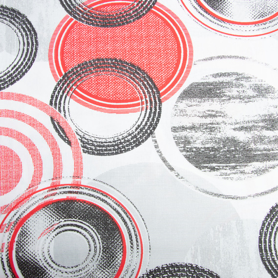 Тканина бязь ранфорс для постільної білизни, бавовна, 130 гр/м2, 240 см 7243 v-42 Кола червоні, фото 3 Тканина бязь ранфорс для постільної білизни, бавовна, 130 гр/м2, 240 см 7243 v-42 Кола червоні, фото 3