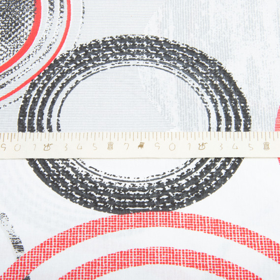 Тканина бязь ранфорс для постільної білизни, бавовна, 130 гр/м2, 240 см 7243 v-42 Кола червоні, фото 5 Тканина бязь ранфорс для постільної білизни, бавовна, 130 гр/м2, 240 см 7243 v-42 Кола червоні, фото 5