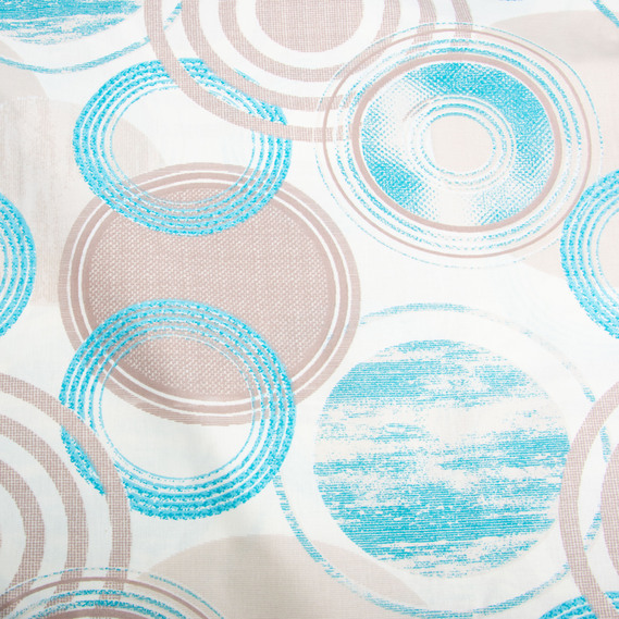 Ranfors coarse calico fabric 7243 v-23 Кола бірюза, фото 3