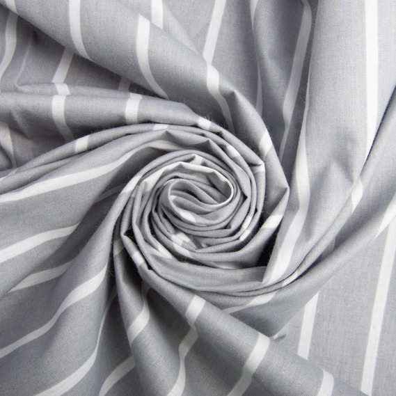 Ranfors coarse calico fabric 2275 v-14 Смуга сіра, фото 1