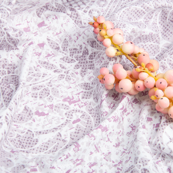 Ranfors coarse calico fabric 4200 v-10 Монсарда лілов., фото 4