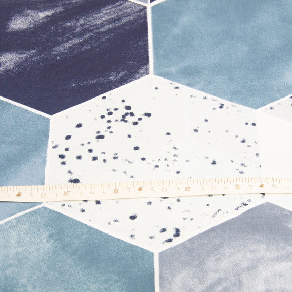 Тканина бязь ранфорс для постільної білизни, бавовна, 130 гр/м2, 240 см 25010 v-10 соти сині, фото 5