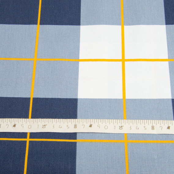 Тканина бязь ранфорс для постільної білизни, бавовна, 130 гр/м2, 240 см 24958 v-01 клітина сіро/синя, фото 4 Тканина бязь ранфорс для постільної білизни, бавовна, 130 гр/м2, 240 см 24958 v-01 клітина сіро/синя, фото 4