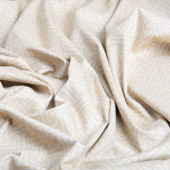 Тканина бавовна сатин для постільної білизни, натуральна тканина, постільна білизна 120 гр/м2 S-251-B пазли беж, фото 2 Тканина бавовна сатин для постільної білизни, натуральна тканина, постільна білизна 120 гр/м2 S-251-B пазли беж, фото 2