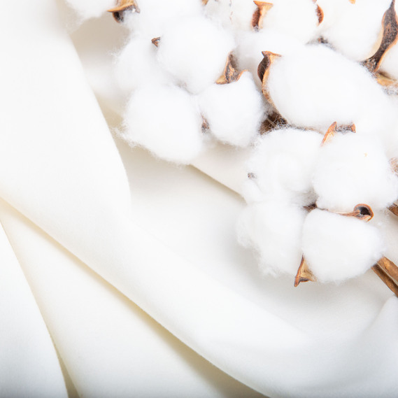 Тканина Трикотаж однотонний Прага щіл 620 гр/м2 молоко, фото 3