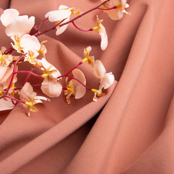 Ткань трикотаж однотонный Прага 620 гр/м2 кориця, фото 3 Ткань трикотаж однотонный Прага 620 гр/м2 кориця, фото 3