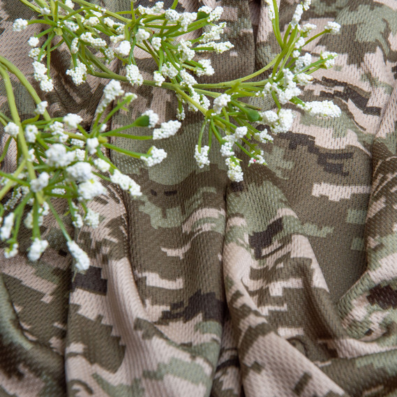 Ткань трикотажное полотно КУЛМАКС, трикотаж 135 гр/м2 принт Піксель, фото 3