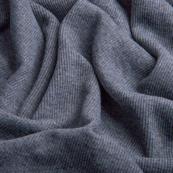 Ткань трикотажное полотно Кашкорсе 300 г/м2 т/сірий меланж, фото 2 Ткань трикотажное полотно Кашкорсе 300 г/м2 т/сірий меланж, фото 2