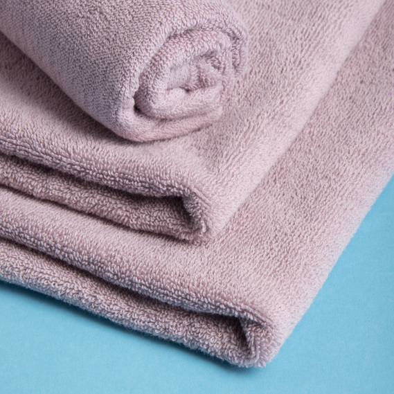 Terry bath towel 50х90 Softness density 500 g/m2 cotton пудра, фото 5