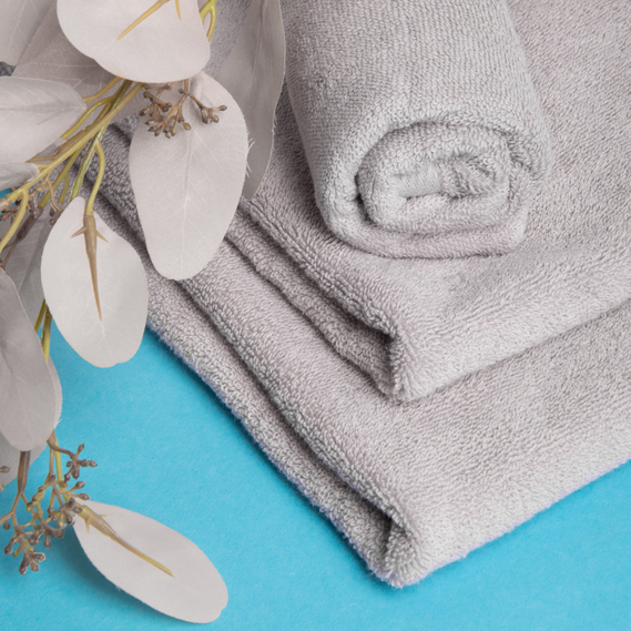 Terry towel 30х70 Softness density 500 g/m2 cotton сірий, фото 5