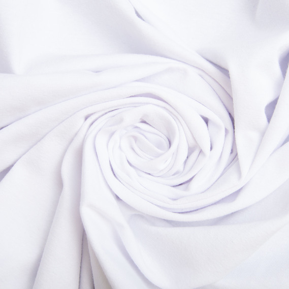 Тканина кулір з еластаном білий, фото 1 Тканина кулір з еластаном білий, фото 1