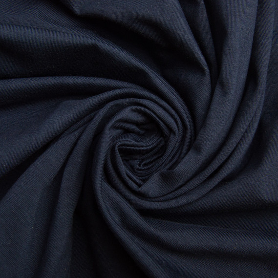 Cotton jersey fabric with elastane т/синій, фото 1 Cotton jersey fabric with elastane т/синій, фото 1