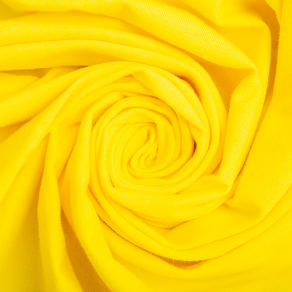 Тканина кулір з еластаном лимон, фото 1 Тканина кулір з еластаном лимон, фото 1