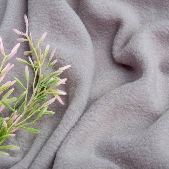 Ткань флис однотонный  сірий, фото 4