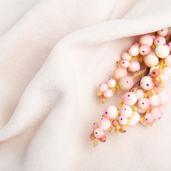 Ткань флис однотонный 280 гр/м2 теплая ткань полар антипилинг, мягкая для флисовок, кофт, штанов св.беж, фото 3