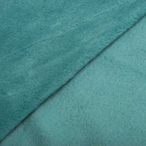 Тканина фліс однотонна 280 гр/м2 тепла тканина полар антипілінг, м`яка для флісовок, кофт, штанів т/бірюза, фото 3