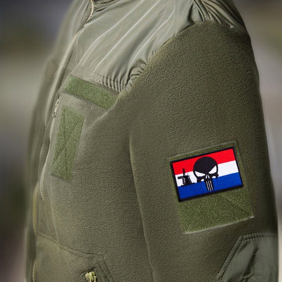 Set of chevrons 2 pcs with Velcro Punisher`s skull on the Flag of the Netherlands, Flag of the Netherlands, patch 5x8 cm, фото 3 Set of chevrons 2 pcs with Velcro Punisher`s skull on the Flag of the Netherlands, Flag of the Netherlands, patch 5x8 cm, фото 3