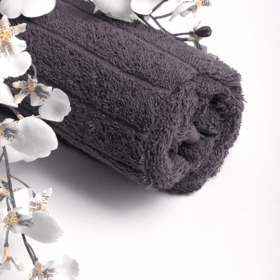 Полотенце махровое 50х80 Волна плотность 450 гр/м2 хлопок сірий, фото 7