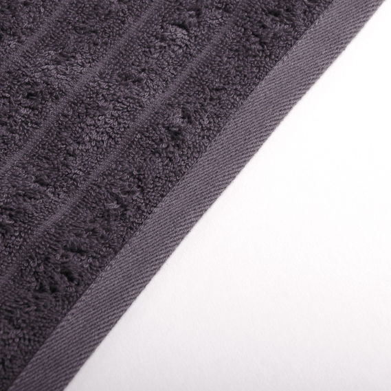 Полотенце махровое 50х80 Волна плотность 450 гр/м2 хлопок сірий, фото 9