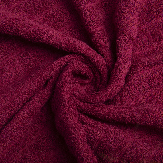 Terry towel 50x80 Wave density 450 g/m2 cotton бордо, фото 3