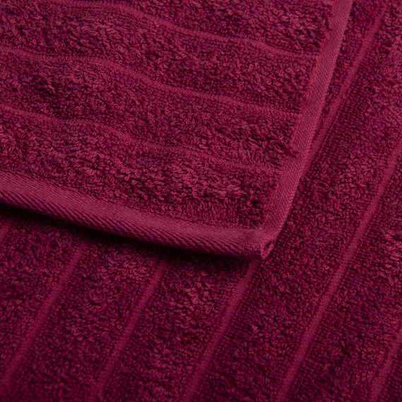Terry towel 50x80 Wave density 450 g/m2 cotton бордо, фото 4
